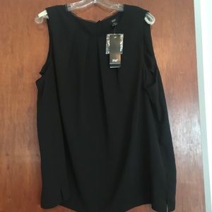 F&F brand US size 18 . Black sleeveless top